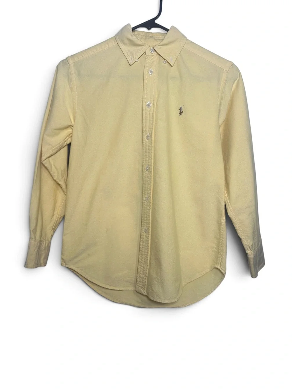 Ralph Lauren Pale Yellow Long-Sleeve Button-Down Shirt